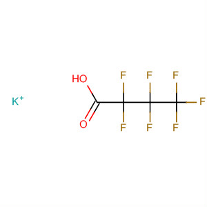 Structure of Butanoic acid, heptafluoro-, potassium salt