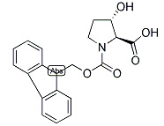 Structure of FMOC-(2S,3S)-3-HYDROXYPYRROLIDINE-2-CARBOXYLIC ACID