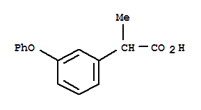 2-(3-Phenoxyphenyl)propionic acid结构式