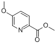 Structure of 2-pyridinecarboxylic acid, 5-methoxy-, methyl ester