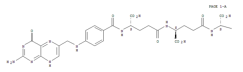 Structure of triglutamate folate