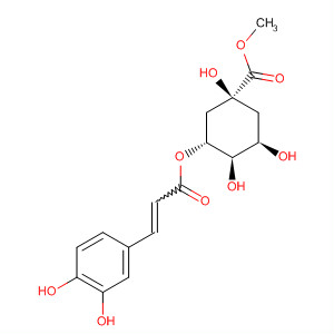 Cyclohexanecarboxylic acid,3-[[3-(3,4-dihydroxyphenyl)-1-oxo-2-propenyl]oxy]-1,4,5-trihydroxy-,methyl ester, (1S,3R,4R,5R)-结构式