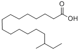Structure of 15-METHYLHEPTADECANOIC ACID