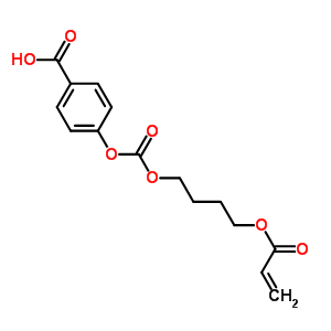 Structure of 4-({[4-(acryloyloxy)butoxy]carbonyl}oxy)benzoic acid
