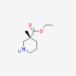 Structure of Ethyl (3r)-3-methylpiperidine-3-carboxylate