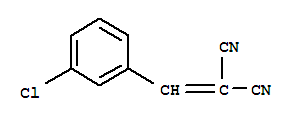 Structure of ((3-Chlorophenyl)methylene)propanedinitrile