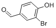Structure of 3-BROMO-4-HYDROXYBENZALDEHYDE