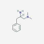 Structure of 1,2-Propanediamine, N1,N1-dimethyl-3-phenyl-, (2S)