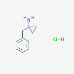 Structure of 1-benzylcyclopropan-1-amine hydrochloride