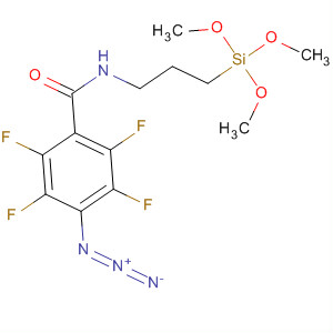 Structure of Benzamide, 4-azido-2,3,5,6-tetrafluoro-N-[3-(trimethoxysilyl)propyl]-