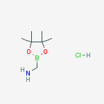 1-(4,4,5,5-tetramethyl-1,3,2-dioxaborolan-2-yl)methanamine Hydroc Hloride (1:1)结构式