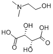 Structure of 2-DIMETHYLAMINOETHANOL HYDROGEN L-(+)-TARTRATE