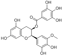 Structure of (-)-EPIGALLOCATECHIN-3-O-METHYL ETHER GALLATE