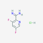 3,5-DIFLUOROPICOLINIMIDAMIDE HYDROCHLORIDE结构式