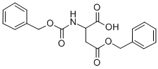 N-ALPHA-CARBOBENZOXY-DL-ASPARTIC ACID BETA-BENZYL ESTER结构式