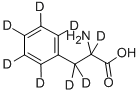 DL-苯基-D5-丙氨酸-2,3,3-D3结构式
