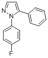 Structure of 1-(4-FLUOROPHENYL)-5-PHENYL-1H-PYRAZOLE