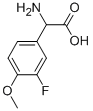 Structure of AMINO-(3-FLUORO-4-METHOXY-PHENYL)-ACETIC ACID