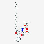(2S,3R,4E)-3-BENZOYL-2-TERTBUTYLOXYCARBONYLAMINO-4-OCTADECEN-1,3-DIOL结构式