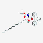 tert-butyl N-[(E,1S,2R)-2-hydroxy-1-(trityloxymethyl)heptadec-3-enyl]carbamate结构式