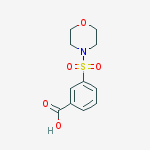 Benzoic acid, 3-(4-morpholinylsulfonyl)-结构式