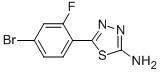 Structure of 5-(4-bromo-2-fluorophenyl)-1,3,4-thiadiazol-2-amine