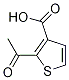 3-Thiophenecarboxylic acid, 2-acetyl-结构式