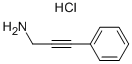 Structure of 3-PHENYLPROP-2-YN-1-AMINE HYDROCHLORIDE