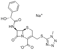 Structure of Sodium cefamandole