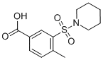 Structure of 4-METHYL-3-(PIPERIDINE-1-SULFONYL)BENZOIC ACID