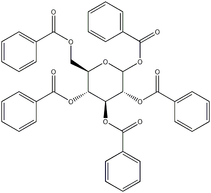 1,2,3,4,6-PENTA-O-BENZOYL-D-GLUCOPYRANOSIDE结构式