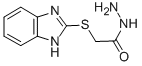 Structure of (2-BENZIMIDAZOLYLTHIO)ACETIC ACID HYDRAZIDE