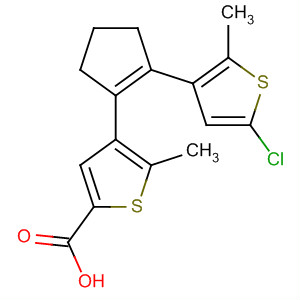 2-Thiophenecarboxylic acid,4-[2-(5-chloro-2-methyl-3-thienyl)-1-cyclopenten-1-yl]-5-methyl-