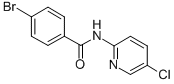 4-溴-N-(5-氯-2-吡啶基)苯甲酰胺结构式