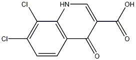 Structure of 3-Quinolinecarboxylic acid, 7,8-dichloro-1,4-dihydro-4-oxo-