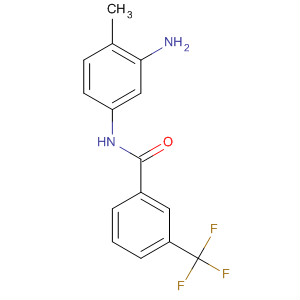 Structure of Benzamide, N-(3-amino-4-methylphenyl)-3-(trifluoromethyl)-