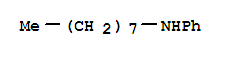 Structure of 1-Octanamine, N-phenyl-