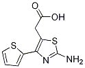 Structure of 5-Thiazoleacetic acid, 2-amino-4-(2-thienyl)-