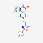 Structure of 6-Methyl-1'-[2-(5-methyl-2-phenyl-1,3-oxazol-4-yl)ethyl]spiro[3,1-benzoxazine-4,4'-piperidin]-2(1H)-one