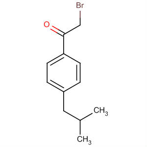 Structure of Ethanone, 2-bromo-1-[4-(2-methylpropyl)phenyl]-