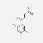 4-(4-bromo-2,5-dimethylphenyl)-4-oxobutanoic Acid结构式