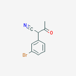 Structure of 2-(3-Bromophenyl)-3-oxobutanenitrile