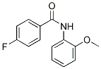 4-氟-N-(2-甲氧基苯基)苯甲酰胺结构式