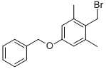 2-(BROMOMETHYL)-1,3-DIMETHYL-5-(PHENYLMETHOXY)-BENZENE结构式