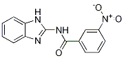 N-(1H-benzo[d]iMidazol-2-yl)-3-nitrobenzaMide结构式