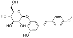 Structure of 3,5-DIHYDROXY-4-METHOXYSTILBENE 3-O-BETA-D-GLUCOSIDE