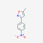 Isoxazole, 5-methyl-3-(4-nitrophenyl)-结构式