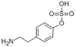 Structure of 1-(2-aminoethyl)-4-sulfooxy-benzene