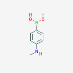 4-(methylamino)phenylboronic acid结构式