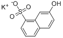 Structure of 2-NAPHTHOL-8-SULFONIC ACID POTASSIUM SALT